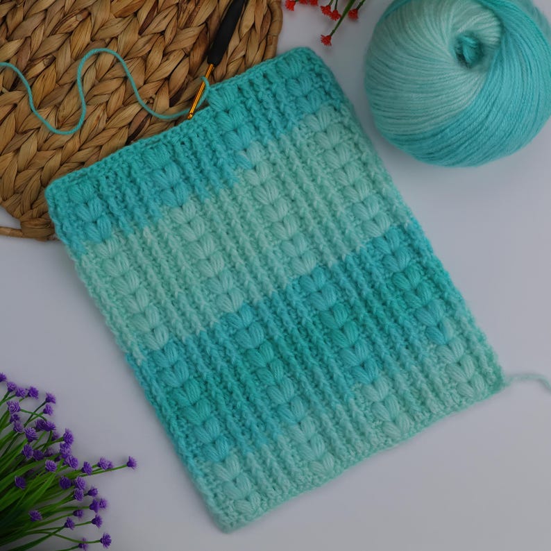 CROCHET PATTERN | Easy Puff Stitch Crochet Scarf Pattern, Beginner ...