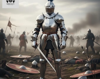 Full Suit of Armor - Medieval Knight Costume - Collectible Display