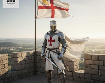 Handmade Steel Crusader Knight Suit | Wearable LARP Cosplay Costume