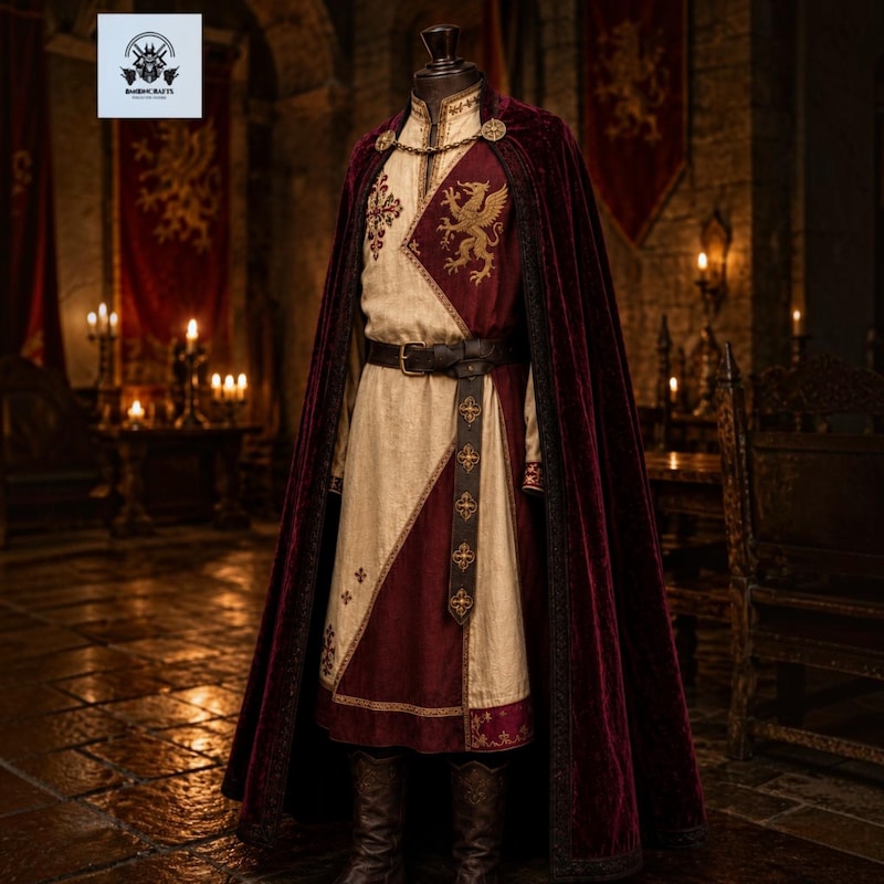 Medieval Adventure Robe Medieval Noble Robe - Etsy UK