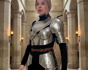 Handmade Women's Steel Armor Set | LARP Knight Costume