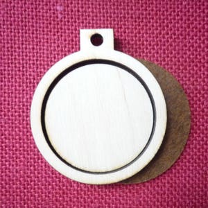 Wooden Round hoop/frame 2 Inside Dimension image 1