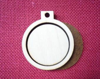 Wooden Round hoop/frame - 2" Inside Dimension