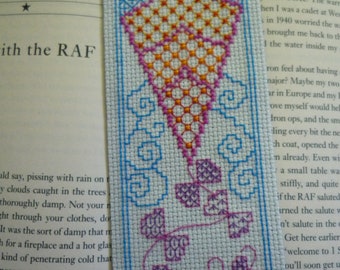 Kite Flying, Hand Stitched Bookmark