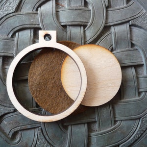 Wooden Round hoop/frame - 2.5" Inside Dimension