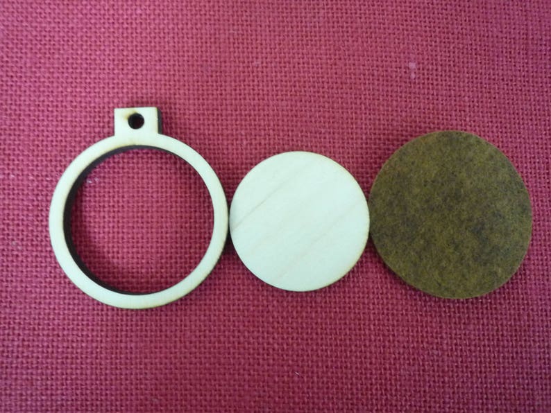 Wooden Round hoop/frame 2 Inside Dimension image 2