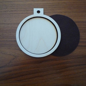Wooden hoop/frame 4.0 Inside Dimension Round image 2