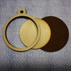 Wooden hoop/frame - 3.0"  Round Inside Dimension