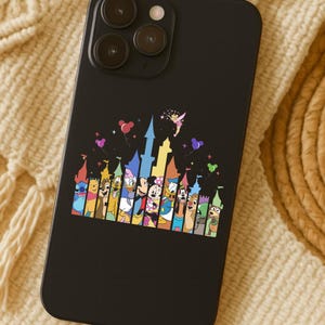 Disneyland UV Dtf Transfer; Disney Characters Sticker for Phone Cases,Mug,Tumblers