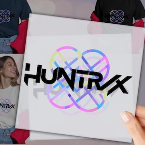 Huntrix DTF, Huntrix Logo DTF, Prensa térmica, Transferencias DTF listas para imprimir