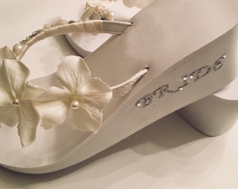 Wedding Flip Flops Etsy
