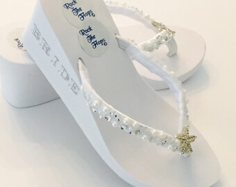beach wedding wedges for bride