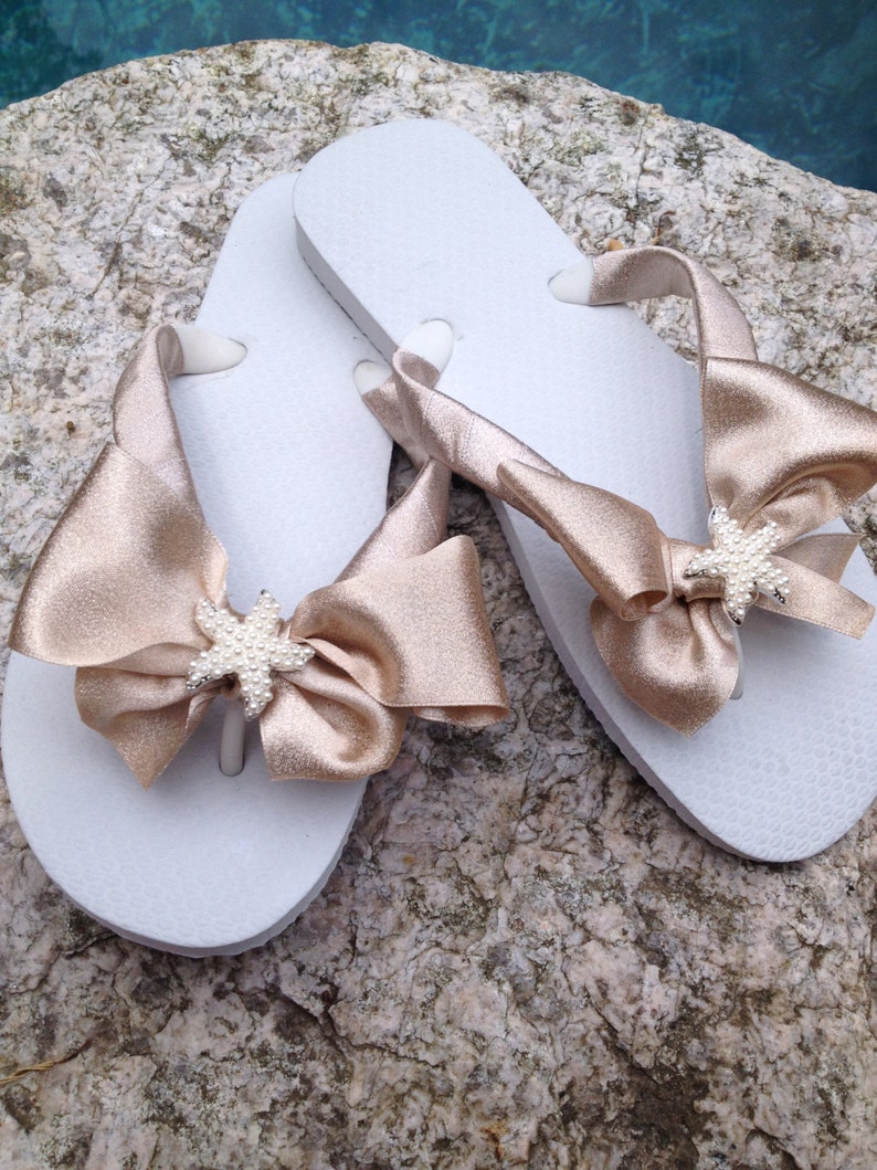 Pearl Bridal Flip Flops. Wedding Pearl Flip Flops. | Etsy
