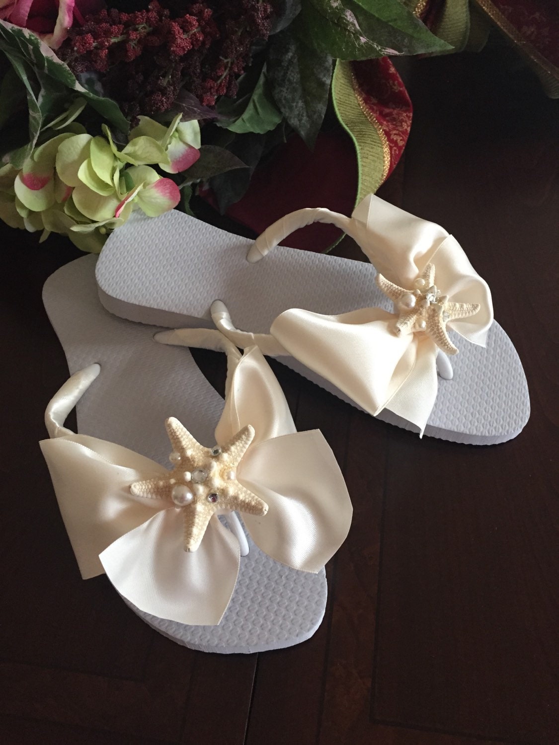 Bridal Flip Flops/Wedges. Wedding Flip Flops. Bridal Shoes. | Etsy