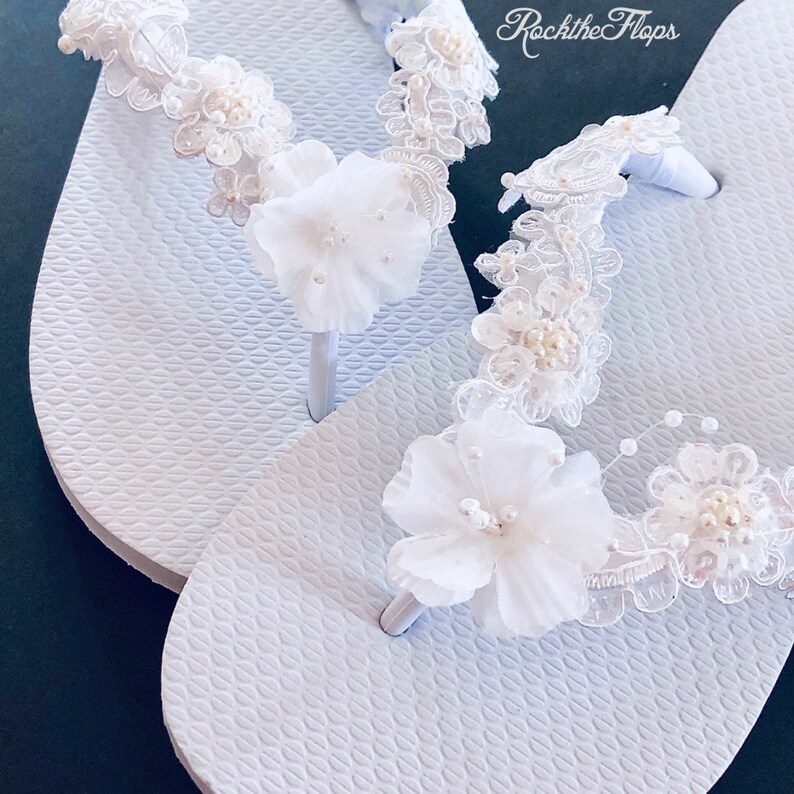 wedding dress flip flops