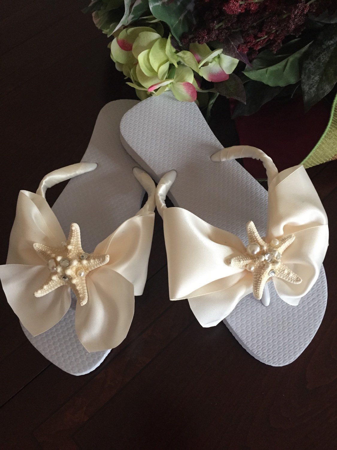etsy wedding flip flops