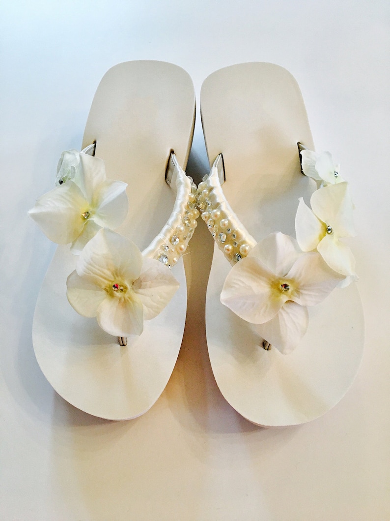 Wedding Flip Flopsbride Flip Flops Wedges Bridal Shoes Etsy