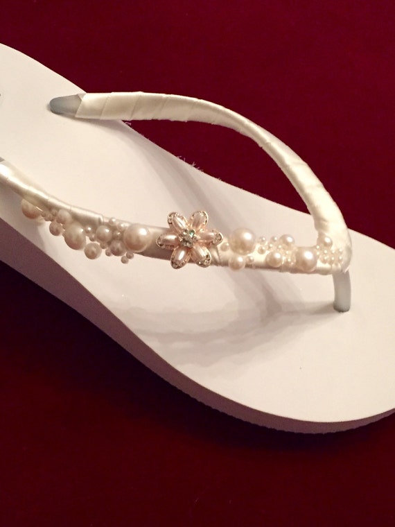 platform wedding flip flops