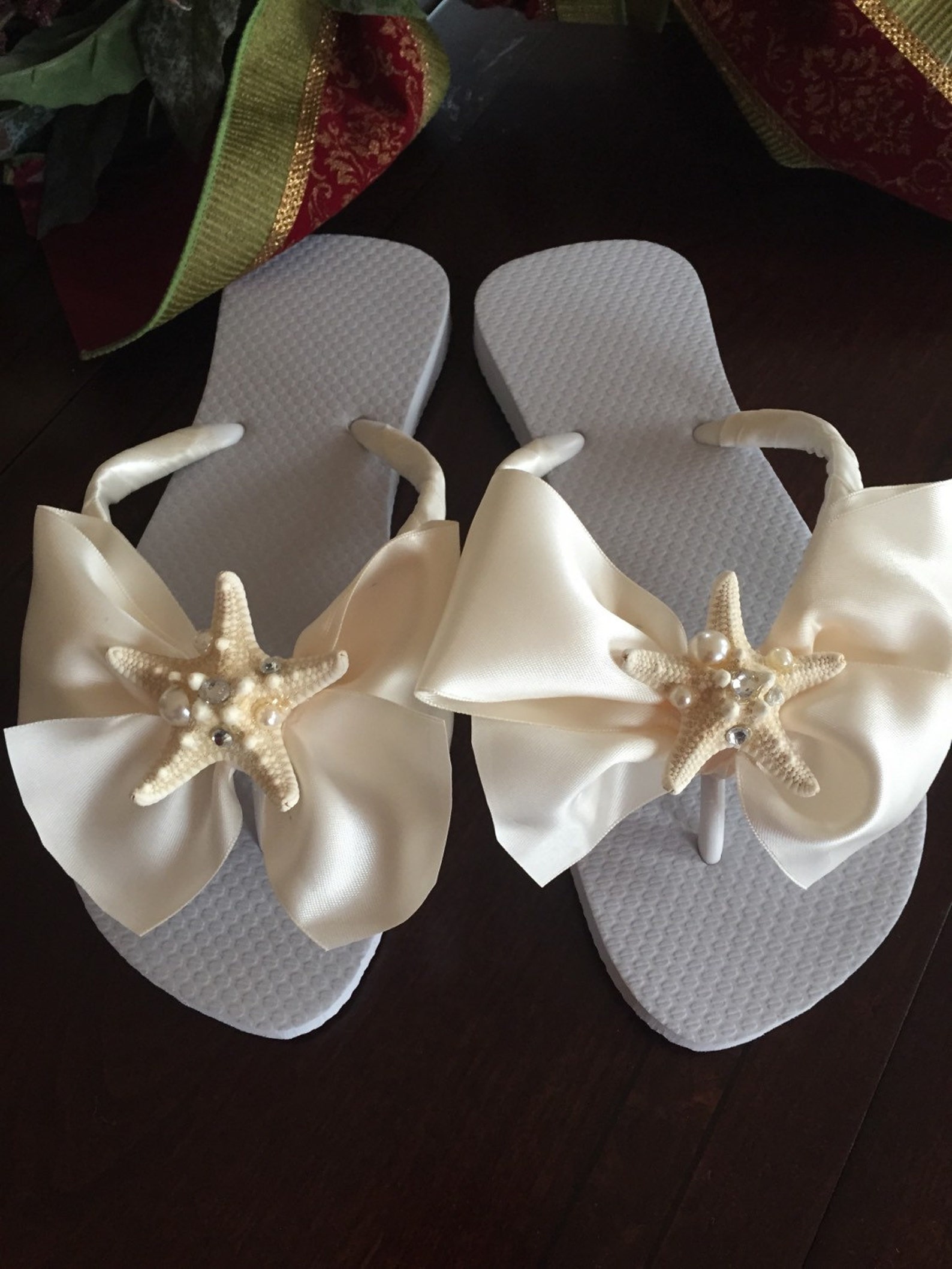 etsy wedding flip flops