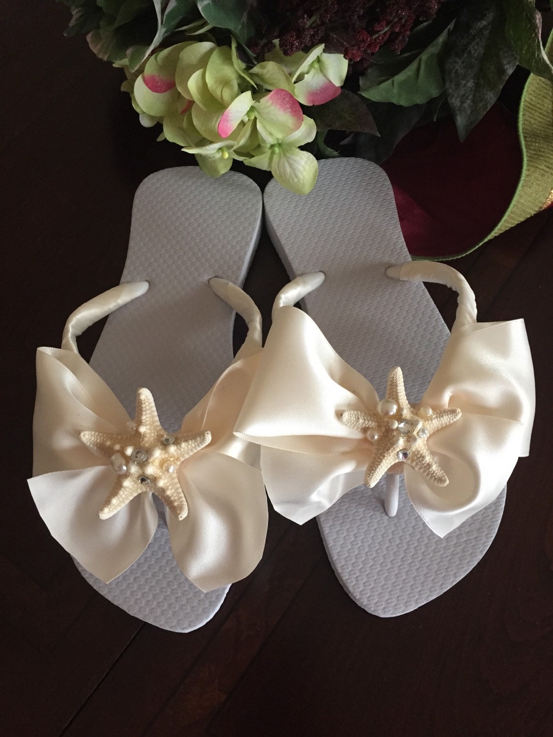 etsy wedding flip flops