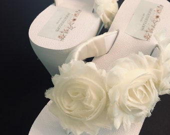 Chic Bridal Flip Flops. Bling Wedding Flip Flops. Glam Ivory Bridal Shoes. Crystal Bride Wedges. Comfy Bridal Shoes. MORE COLORS