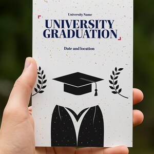 Invitación de fiesta de graduación personalizable