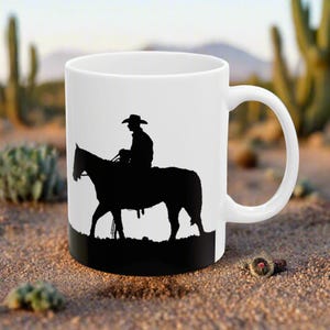 Cowboy Coffee Mug Keramikbecher, &quot;Das Gute steckt im Detail&quot;