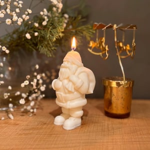 Santa Claus Candle – Handmade Soy Wax Christmas Candle, Holiday Home Decor