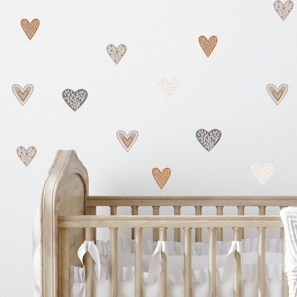 Heart Wall Decal Etsy