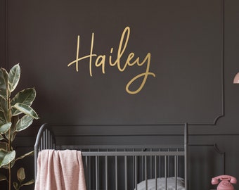 Personalized Name Wall Decal - Custom Wall Sticker, Baby Above Crib or Kids Name Sign, Nursery Decor - WBNAME1