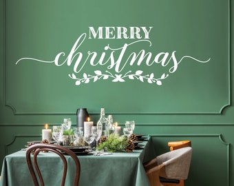 Christmas Wall Decal Etsy