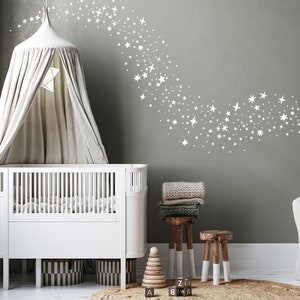 Sparkles and Stars Wall Decals - Nursery Decals, Star Decals, Kids Room Decor, Nursery Wall Art, Celestial Wall Stickers, Stary Sky - WB067