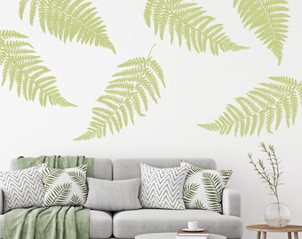 Fern Wall Decals - Large Wall Decals - ONE LEAF - Choose Size from drop down menu -  Great Plant Mom Gift - WB1002