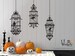Gothic style Birdcages with Ravens Halloween Wall decals - Halloween decor - WB703 