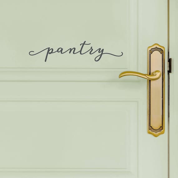 Pantry Door Decal Modern Farmhouse Style Kitchen Wall Decals Country Cottage Wb411