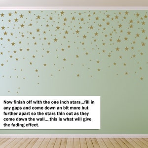 Gold Stars Wall Decals Pack Peel and Stick Confetti Wall Decals Metallic Star Wall Decals WBSTRm image 5