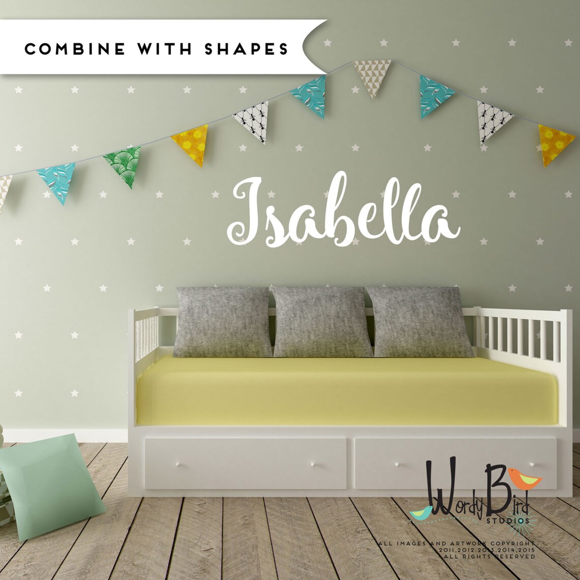 Personalized Name Wall Decal for Nursery Custom Name Wall Etsy