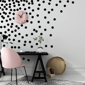 Gold Dot Wall Decals Metallic Gold Polka Dots Gold Wall Stickers Peel and Stick Dots WBDOTS image 4