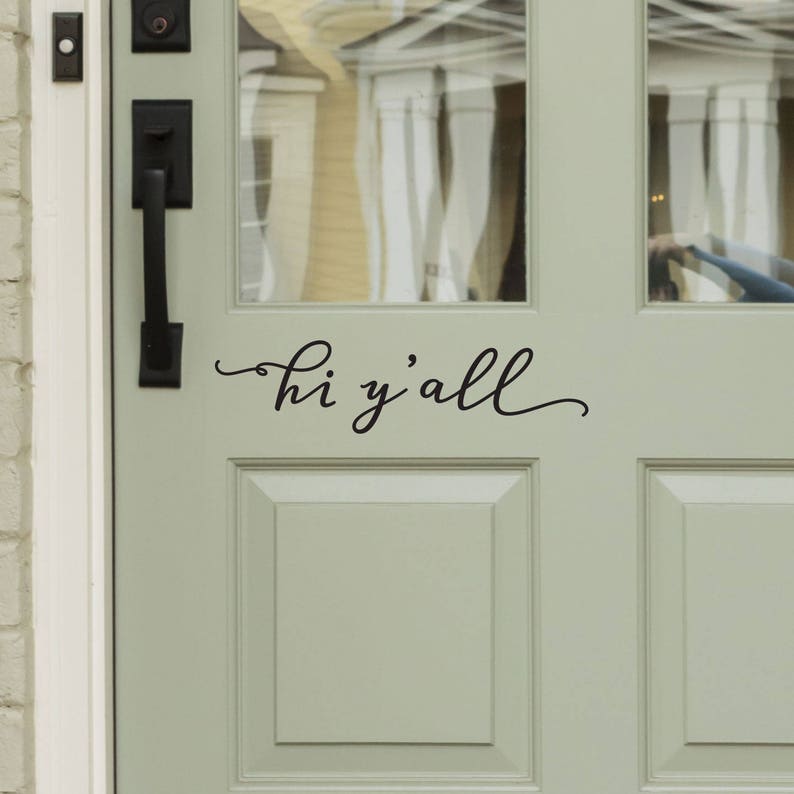 Entryway Decor Modern Farmhouse Style Hello Decal for Front Door or Entryway Decor WB411