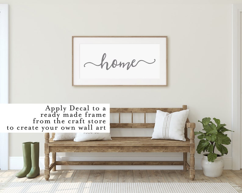 Home Wall Decal Rustic Farmhouse Style Dining Room or Kitchen Etsy