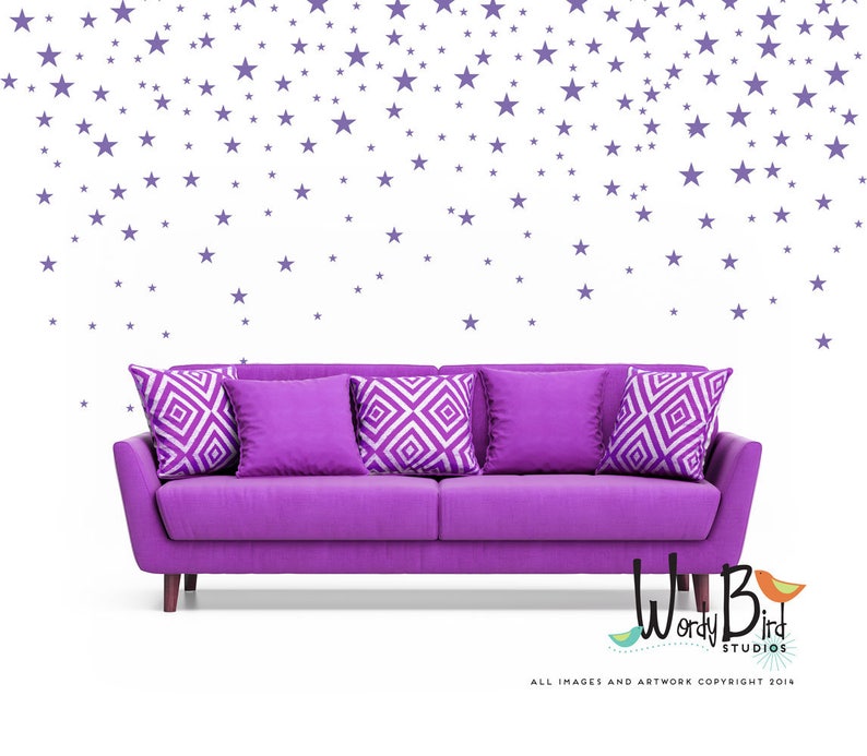 Baby Nursery Decals star confetti wall decals stickers for Etsy