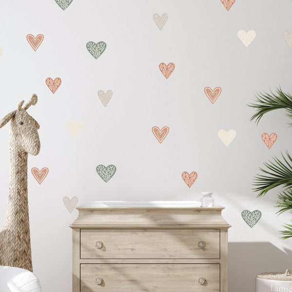 Heart Wall Decal Etsy