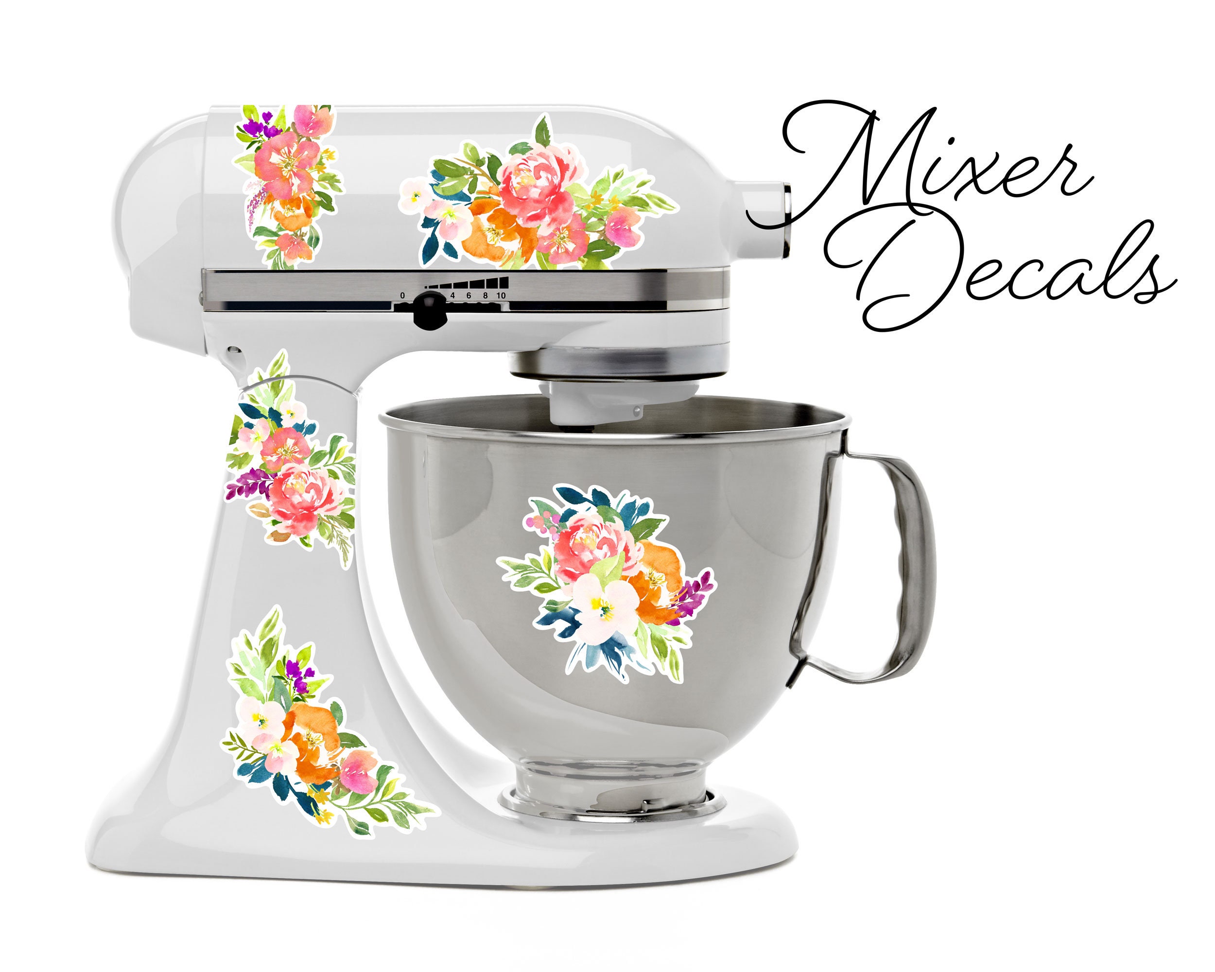 Mixer Floral Decal – The Flour Box