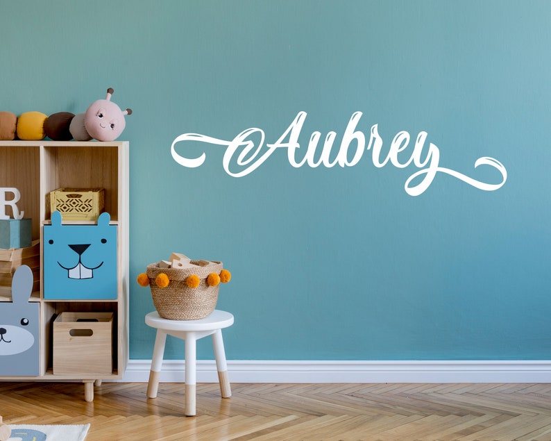 Personalized Name Wall Decal Custom Wall Sticker Baby Above Etsy