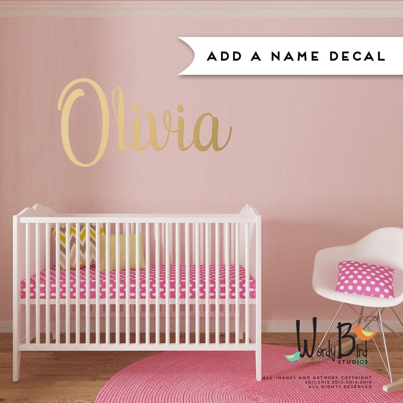 Personalized Name Wall Decal for Nursery Custom Name Wall Etsy