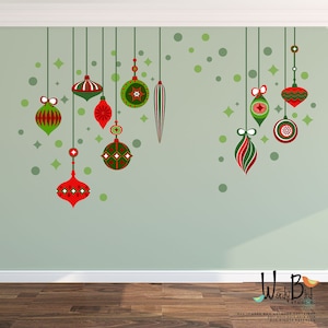 Merry Christmas Bauble Vinyl Wall Art Decal Xmas Decoration Wall Sticker Merry Christmas Bauble Vinyl Wall Art Decal Xmas Decoration Wall Sticker