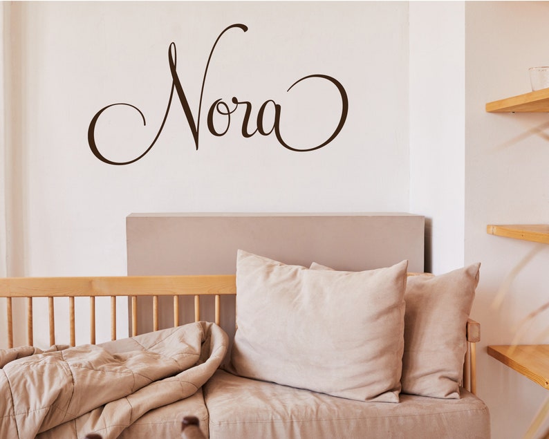 Personalized Name Wall Decal Custom Wall Sticker Baby Above Etsy