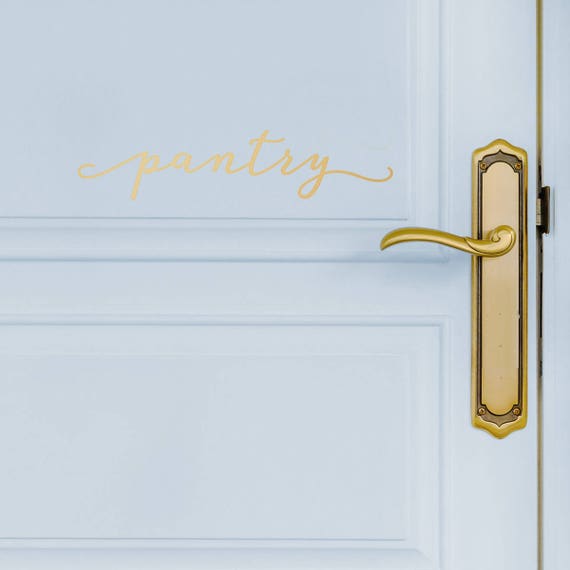 Pantry Door Decal Modern Farmhouse Style Kitchen Wall Decals Etsy