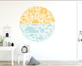 Land and Sea Animals wall decal - kids room, class room decor - Nursery wall decal - WB092