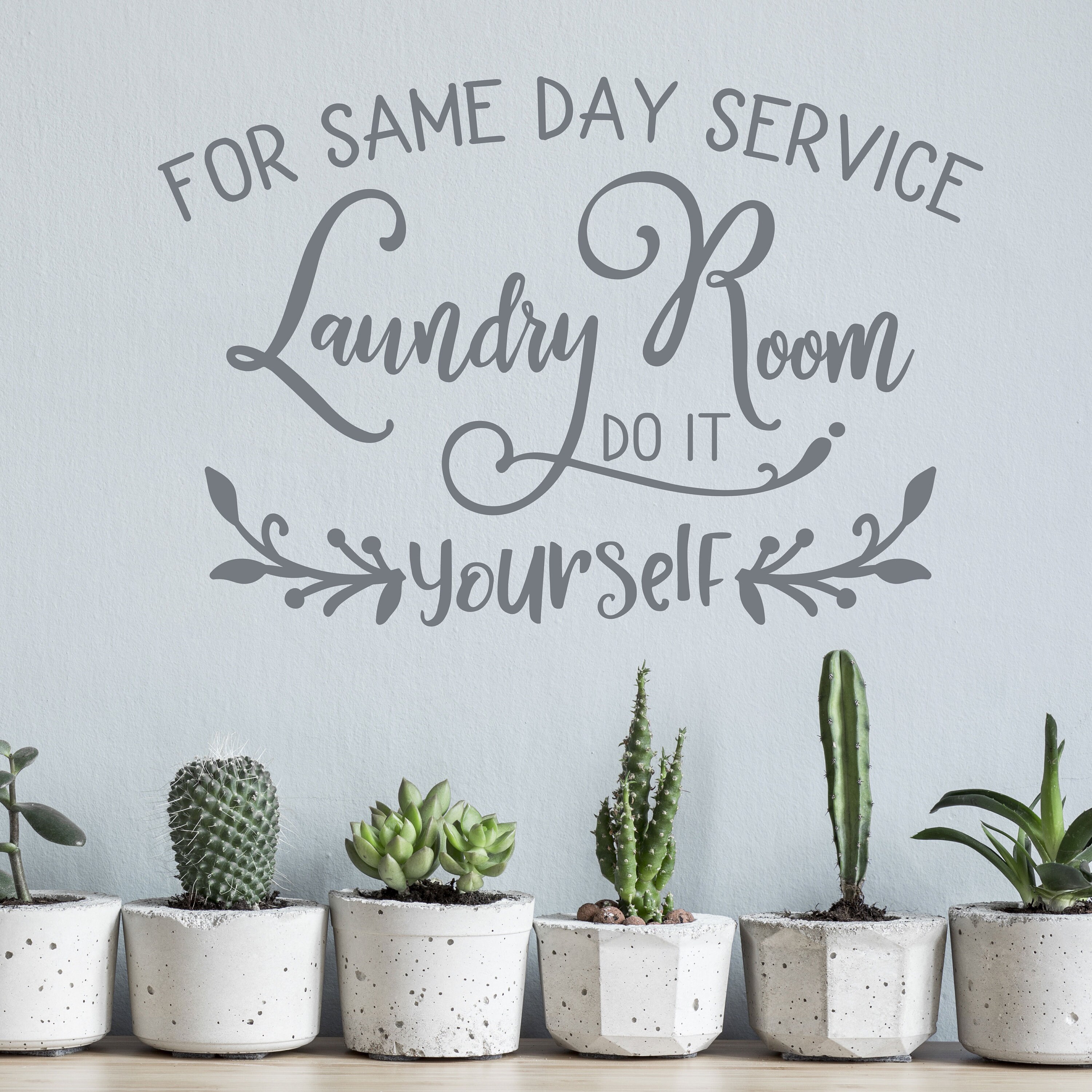 Página de lavandería divertida calcomanía de pared lavandería | Etsy